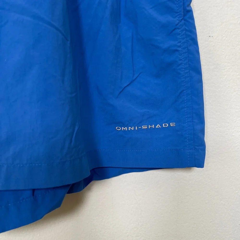Columbia PFG Backcast‎ III Men XXL Blue Omni-Shade Water Shorts Trunks Outdoor